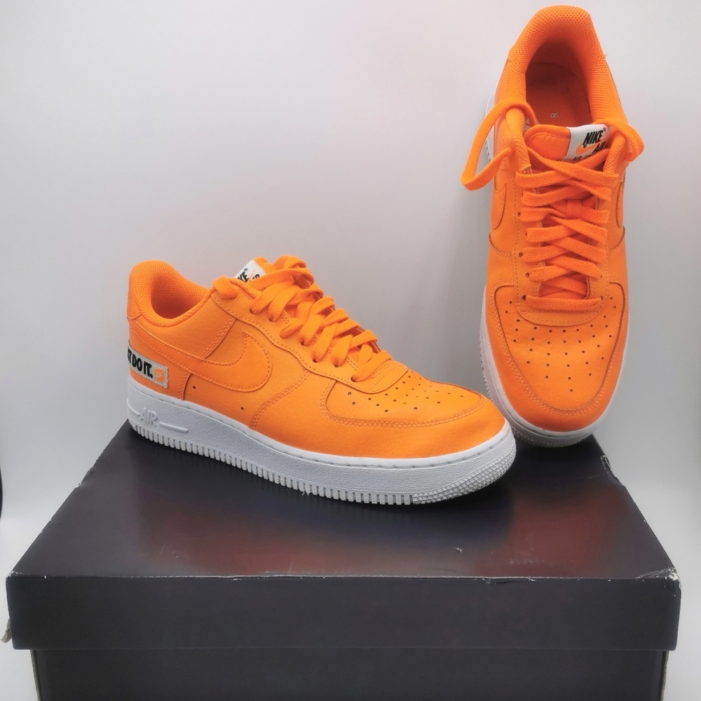MEN'S SIZE 9 US - NIKE Air Force 1 Low 'Total Orange' USED WITH BOX B60